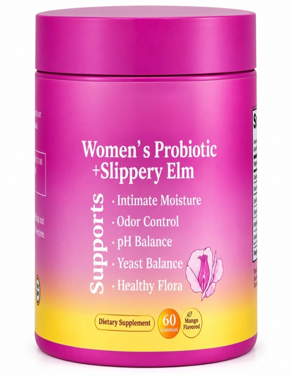 Probioticos vaginales femenina con multivitaminico sabor piña de 60 gomitas