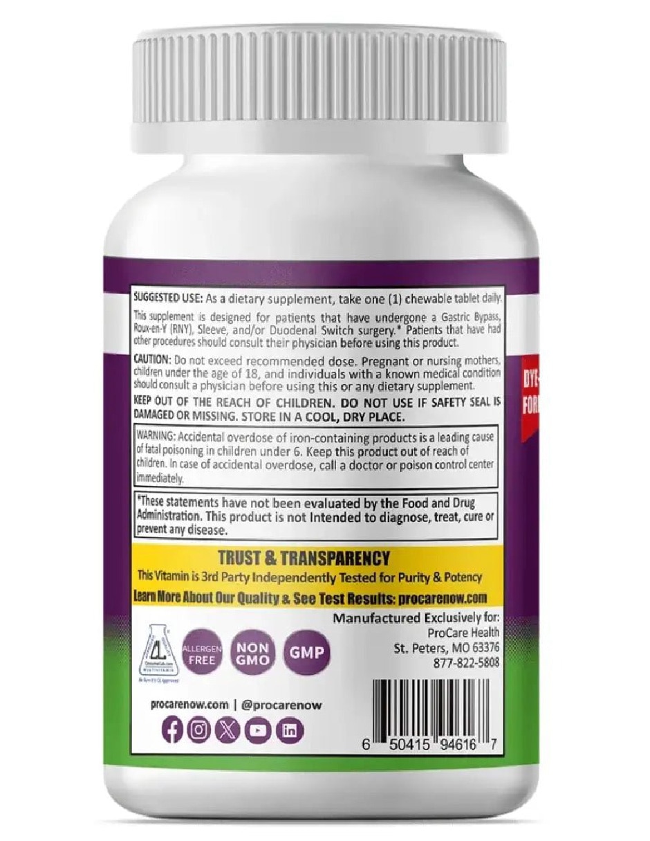 Bariatric Multi Bienestar Nutricional 30 Tabletas 4