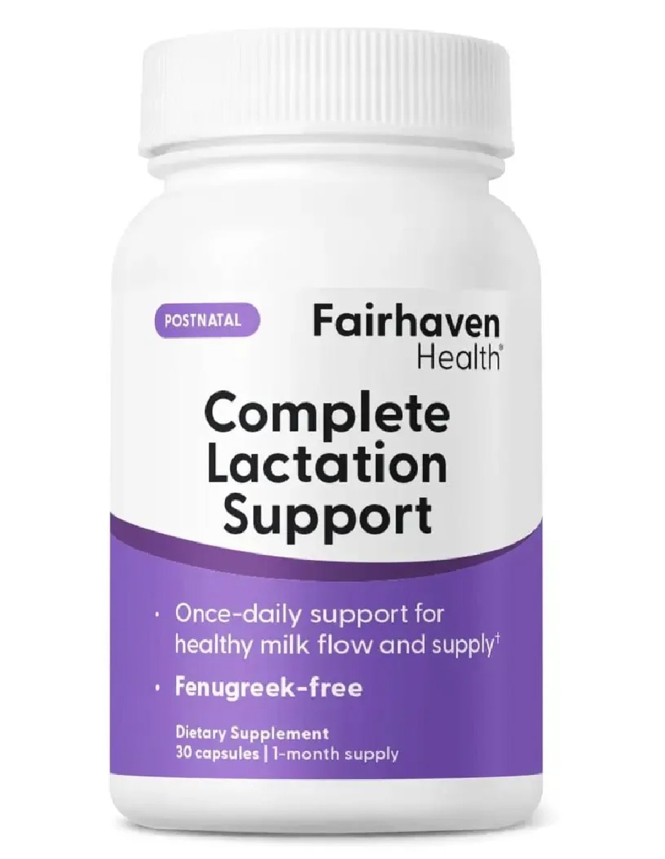 Lactation Support Bienestar Postnatal FAIRHAVEN HEALTH con Lactobacilos de 3o cápsulas