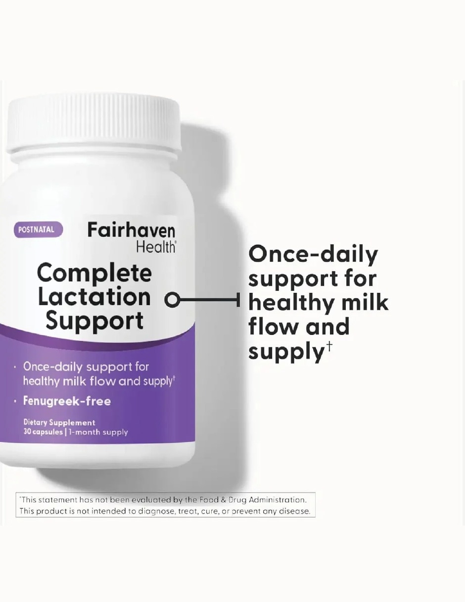 Lactation Support Bienestar Postnatal FAIRHAVEN HEALTH con Lactobacilos de 3o cápsulas 4