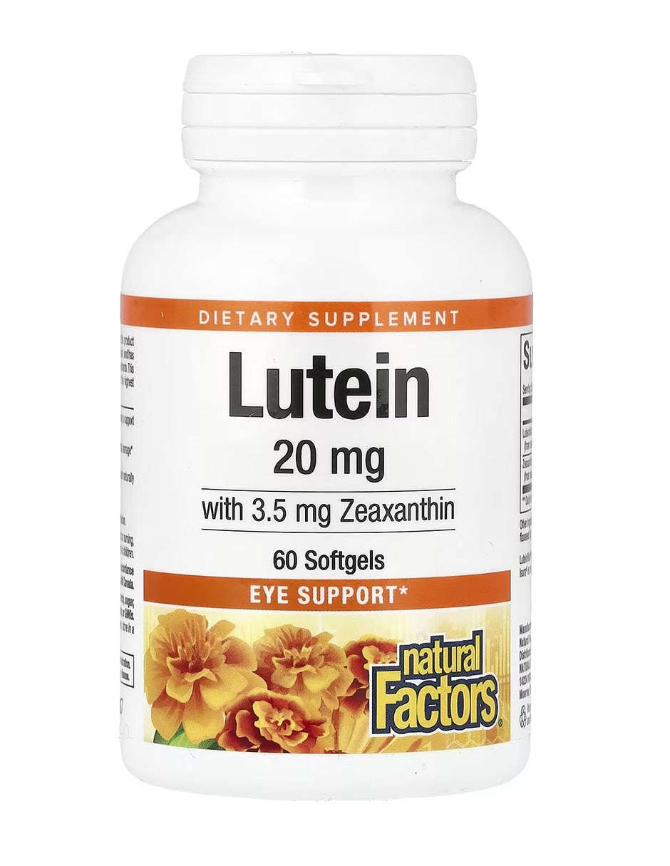 Luteína 20 mg con luteina de 60 cápsulas