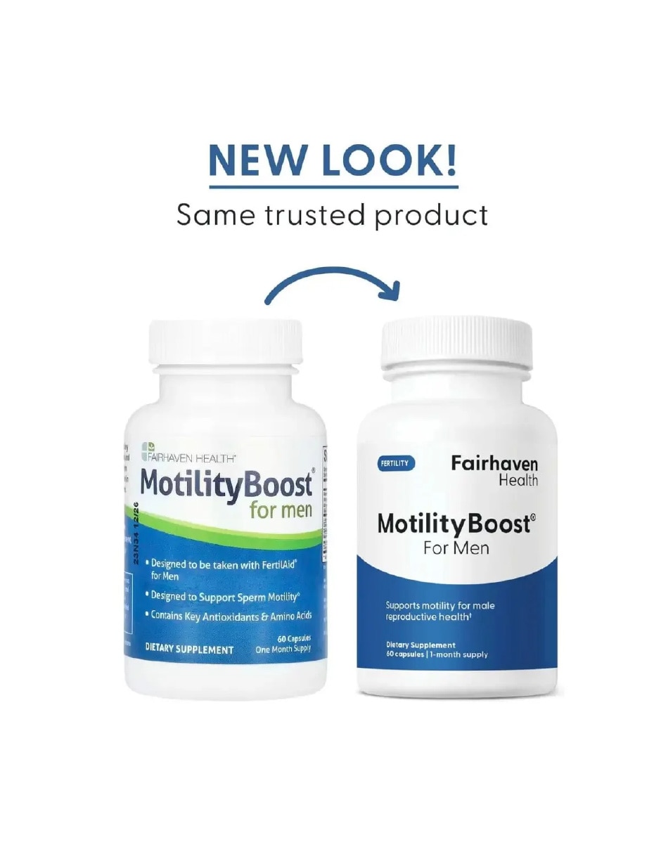 MotilityBoost Bienestar Masculino FAIRHAVEN HEALTH con Vitamina B6 de 60 cápsulas 2