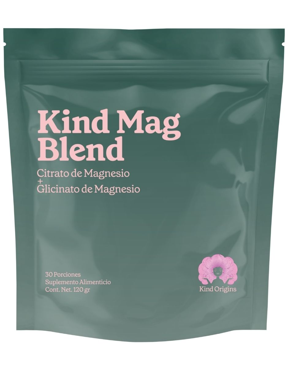 Magnesio Blend con glicinato de magnesio citrato de magnesio de 120 G
