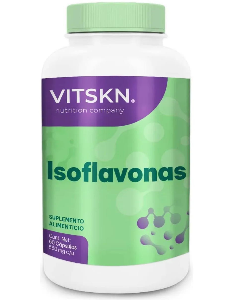 Isoflavonas VitSkn 60 Cápsula con Isoflavonas sabor Sin sabor de Isoflavonas VitSkn 60 Cápsula con Isoflavonas sabor Sin sabor de