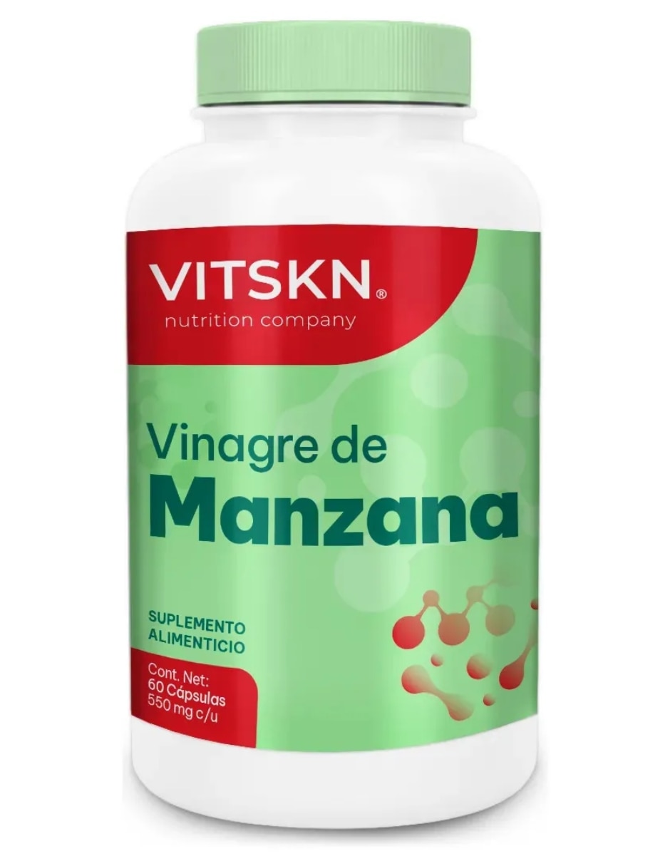 Vinagre De Manzana VitSkn 60 Cápsulas con Vinagre de Manzana sabor Sin sabor de