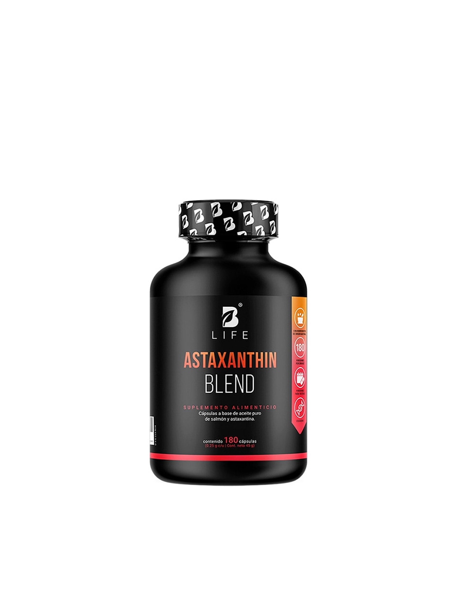 Astaxanthin Blend con Astaxantina y Aceite puro de Salmón de 180 cápsulas B LIFE con Astaxantina sabor Sin sabor de Astaxanthin Blend con Astaxantina y Aceite puro de Salmón de 180 cápsulas B LIFE con Astaxantina sabor Sin sabor de