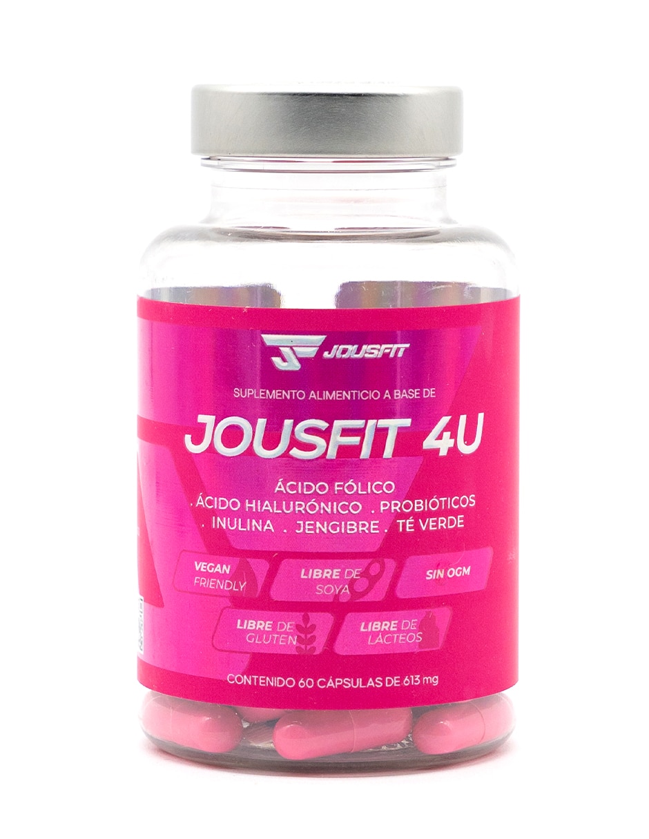 4U Jousfit con fibra más probióticos de 60 cápsulas