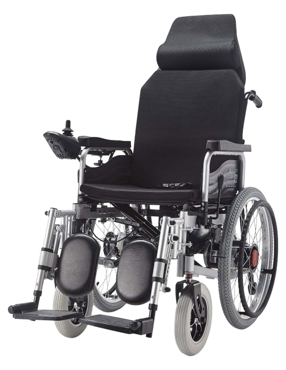 Silla de ruedas reclinable rinde 18 km hasta 136 kg afse-2025-bl2r-e