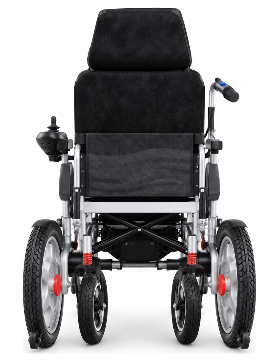 Silla de ruedas eléctrica plegable 18 km hasta 136 kg afse-2025-bl1r-w 4