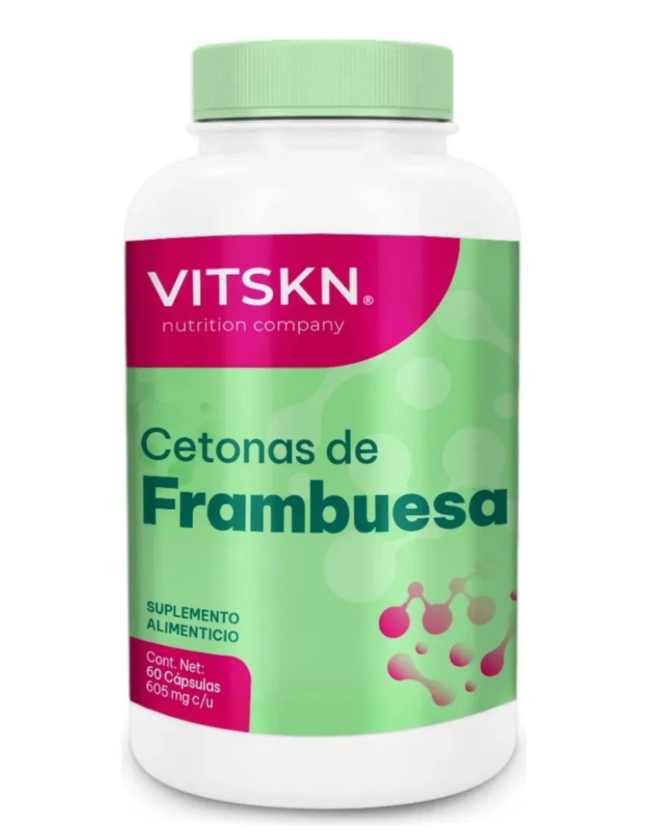 Cetonas De Frambuesa VitSkn 60 Cápsulas Súper Premium Sabor Sin Sabor con Cetonas de Frambuesa sabor Sin sabor de Cetonas De Frambuesa VitSkn 60 Cápsulas Súper Premium Sabor Sin Sabor con Cetonas de Frambuesa sabor Sin sabor de