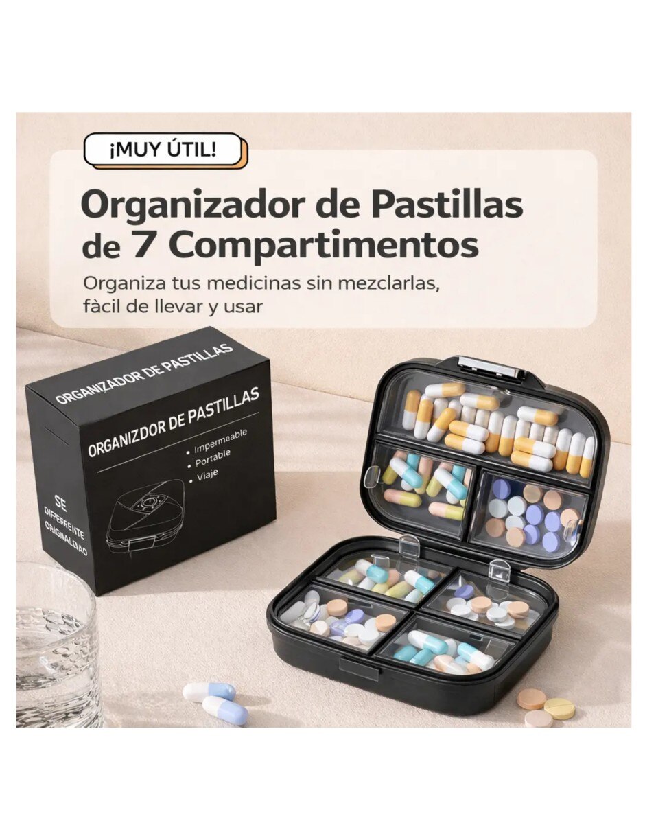 Pastillero 2 compartimento(s) 3
