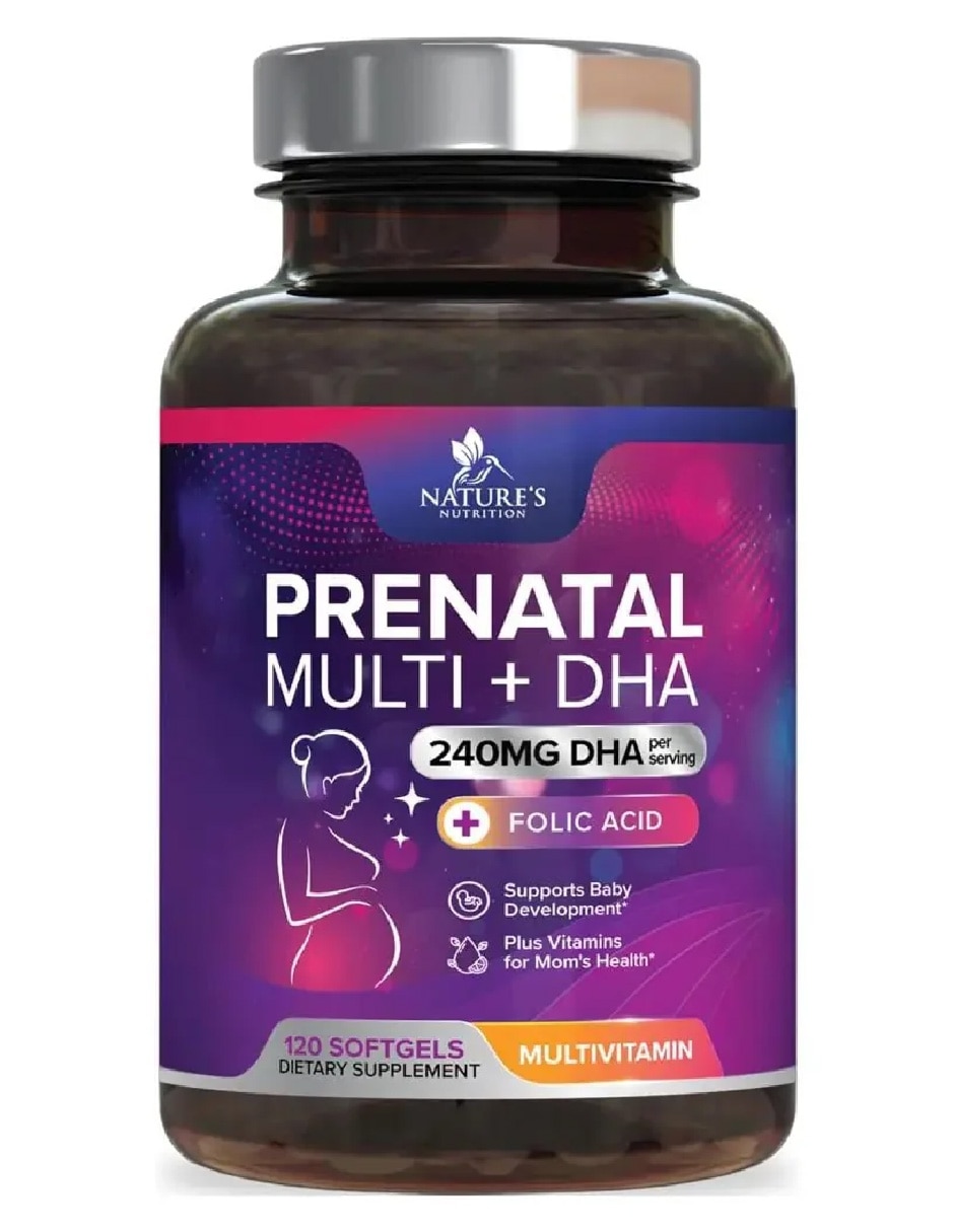 Nature’s Nutrition Prenatal DHA Bienestar Femenino 120 Softgels con Aceite de pescado EPAX (EPA y DHA) sabor Sin sabor de Nature’s Nutrition Prenatal DHA Bienestar Femenino 120 Softgels con Aceite de pescado EPAX (EPA y DHA) sabor Sin sabor de