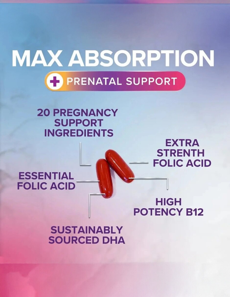 Nature’s Nutrition Prenatal DHA Bienestar Femenino 120 Softgels con Aceite de pescado EPAX (EPA y DHA) sabor Sin sabor de 2