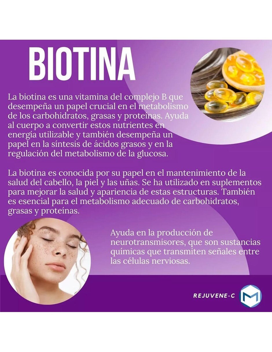 Rejuvene-c Colageno A. Hialuronico Biotina 90 Cap MESOFRANCE con Colageno Hidrolizado tipo II Ácido Hialurónico y Biotina sabor Sin sabor de 6