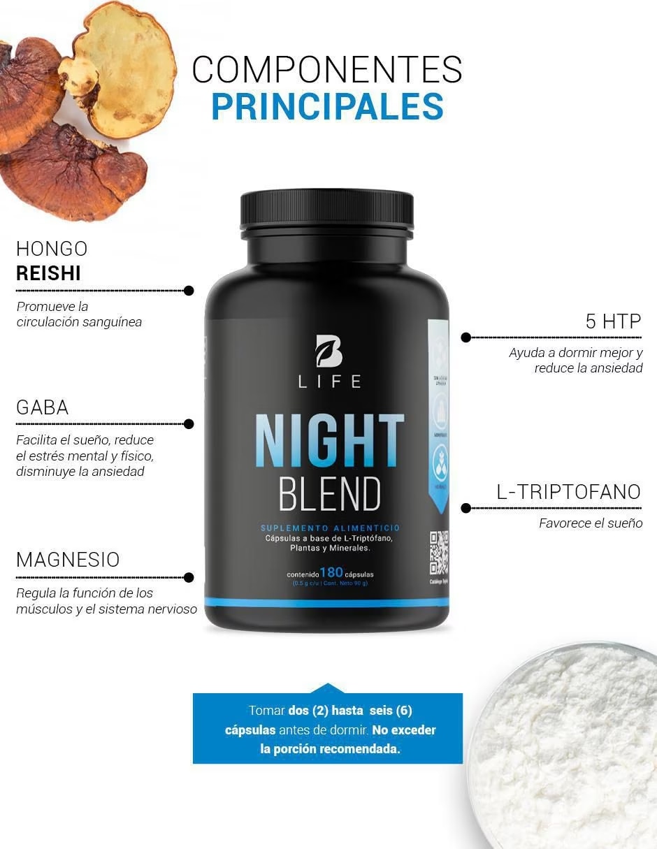 Night Blend Suplemento alimenticio cápsulas