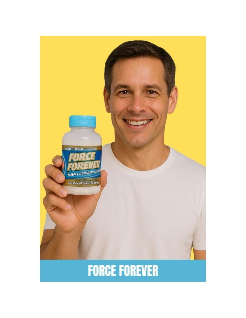 For-ce Forever Suplemento Articular Tapa Azul 60 Tabletas 400mg con Mezcla de hierbas sabor Sin sabor de 3