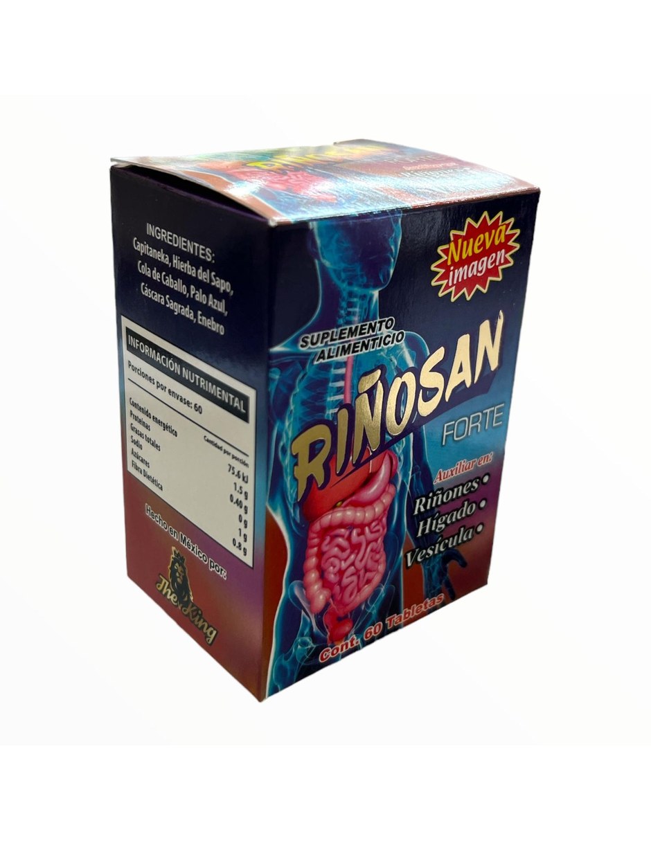 Rinozana Forte 60 tabletas THE KING con Mezcla de hierbas sabor Sin sabor de 2