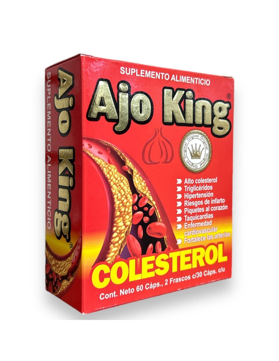 Ajo Omega Colesterol Sup. Alimenticio Mareos Trigliceridos con Concentrado de ajo sabor Sin sabor de