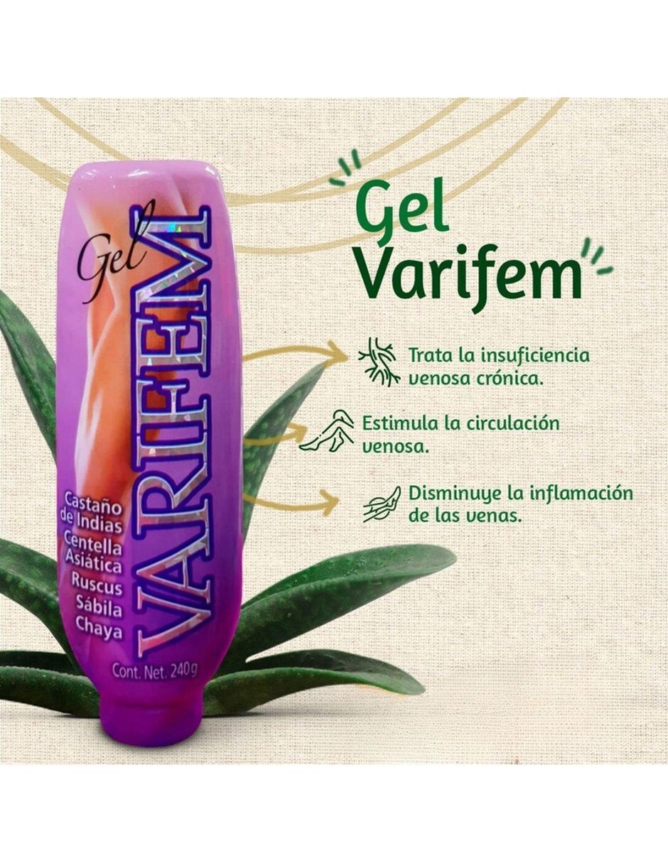 Gel corporal Relajante Gel Varifem para piernas 2