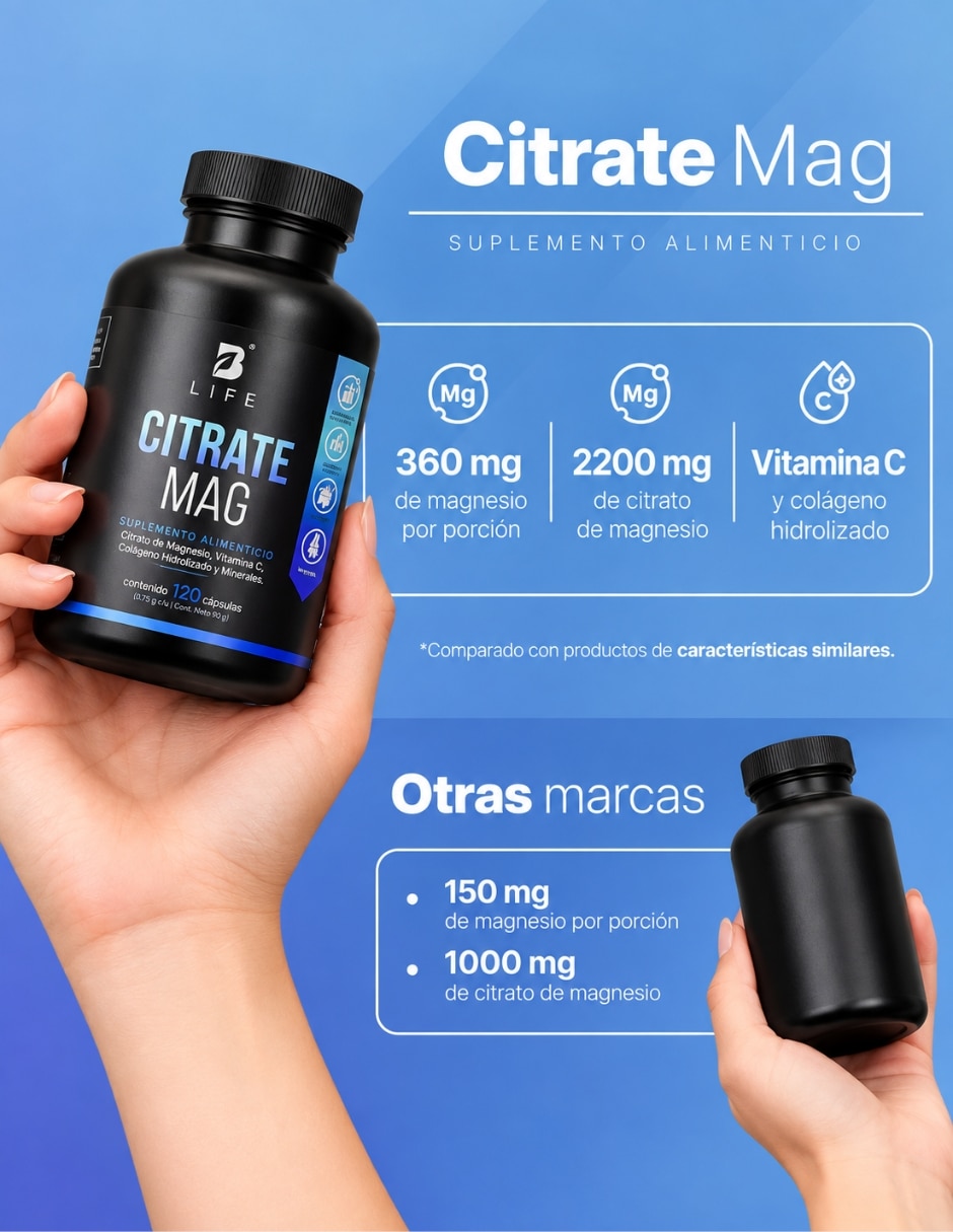 Citrate Mag Colágeno cápsulas 4
