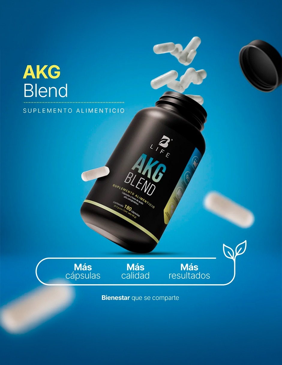 AKG Blend con acido alfa-cetoglutárico de 180 cápsulas 4