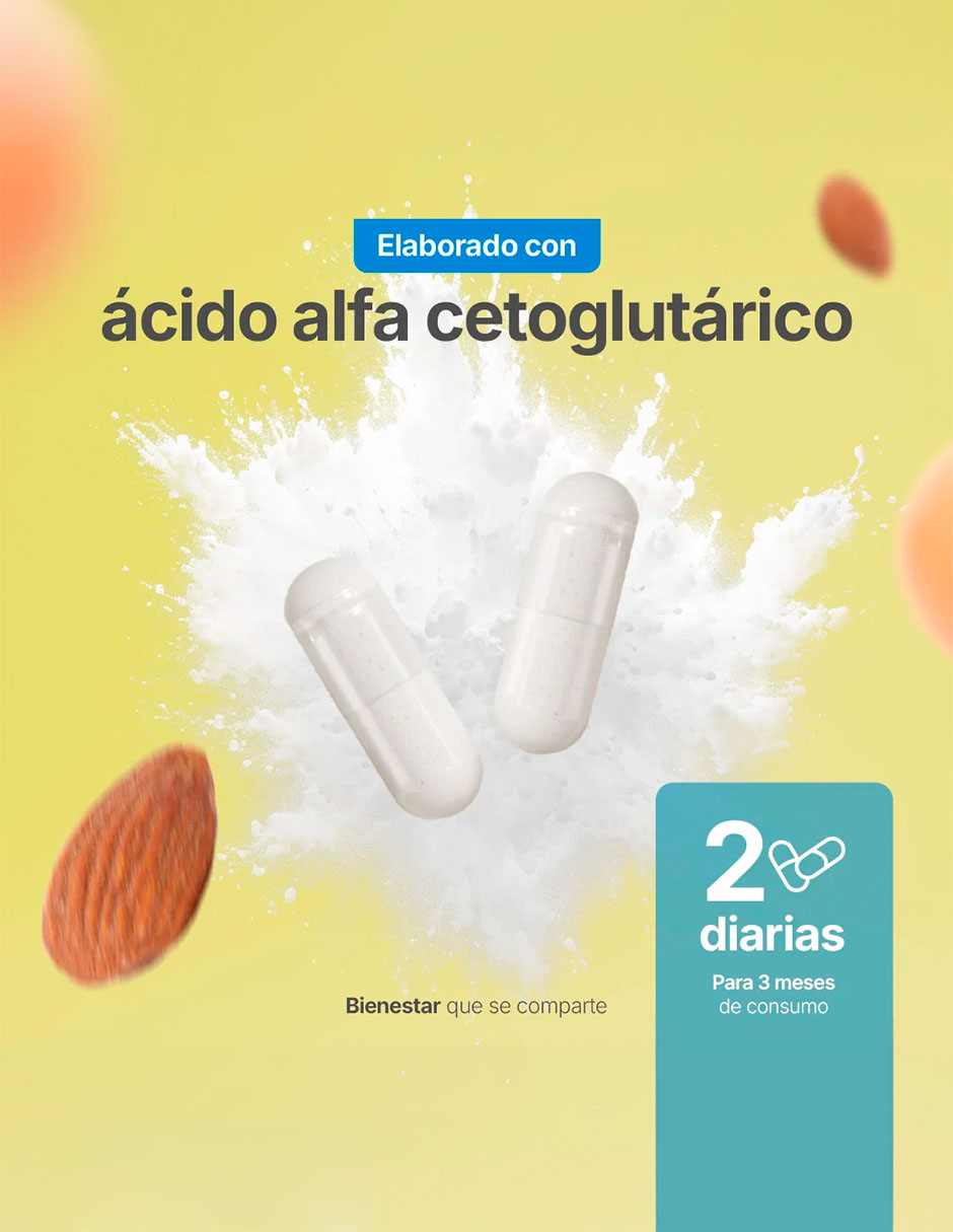 AKG Blend con acido alfa-cetoglutárico de 180 cápsulas 5