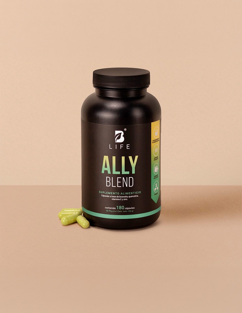 Ally Blend con quercetina Vitamina C y Zinc de 180 cápsulas 3