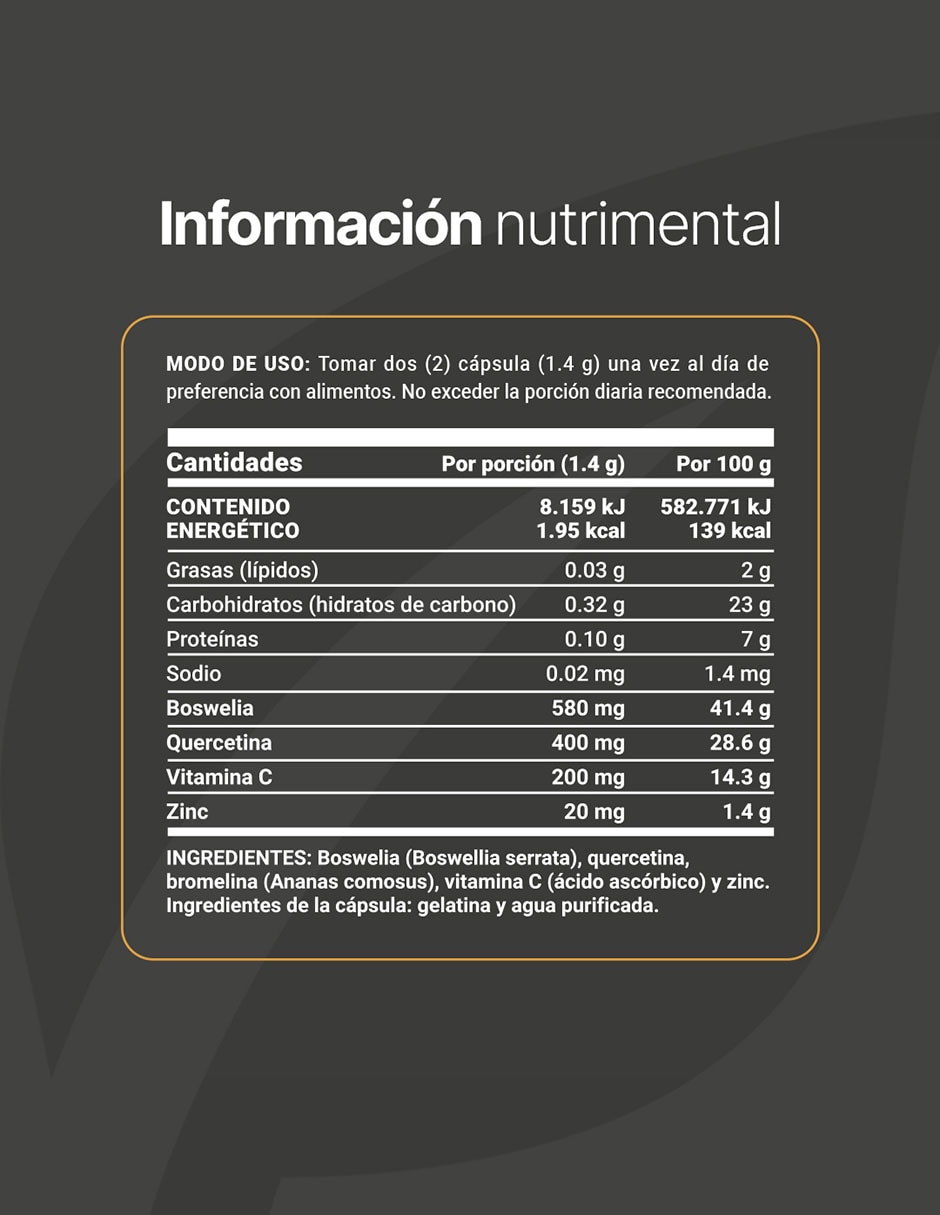 Ally Blend con quercetina Vitamina C y Zinc de 180 cápsulas 6