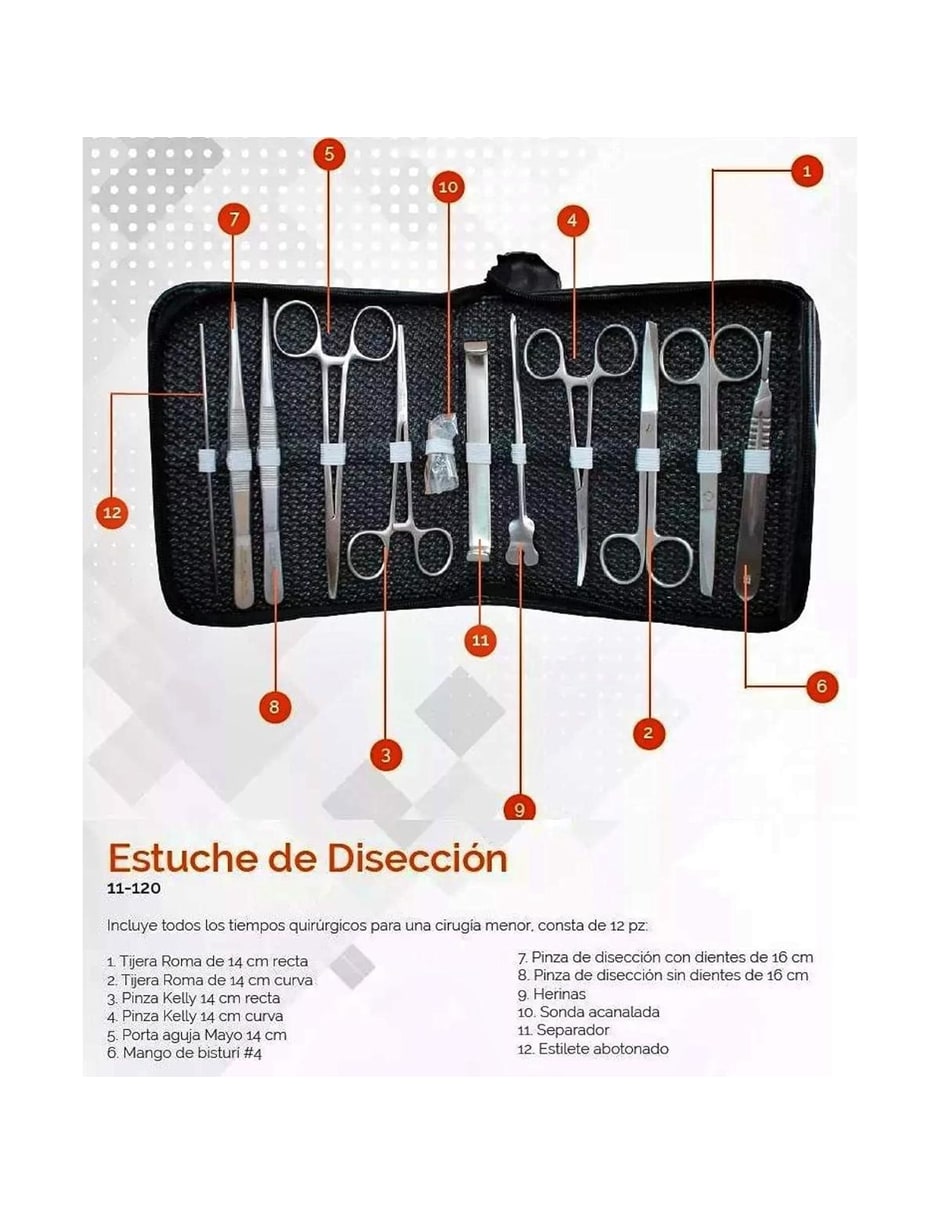 Equipo médico con 13 piezas 3