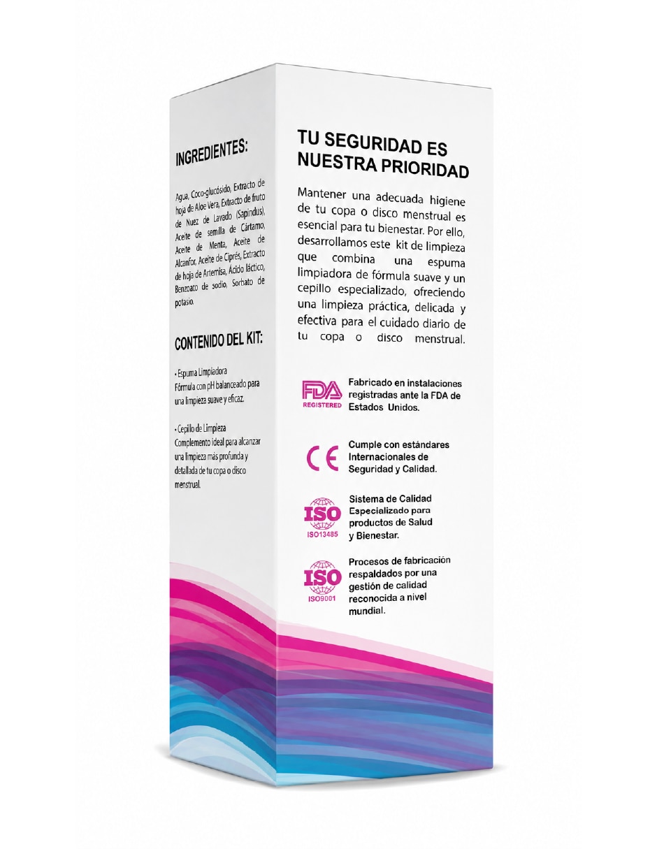 Limpiador para copa menstrual