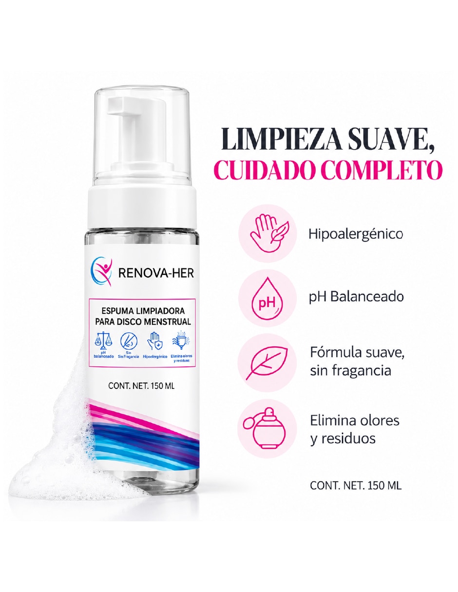 Limpiador para copa menstrual