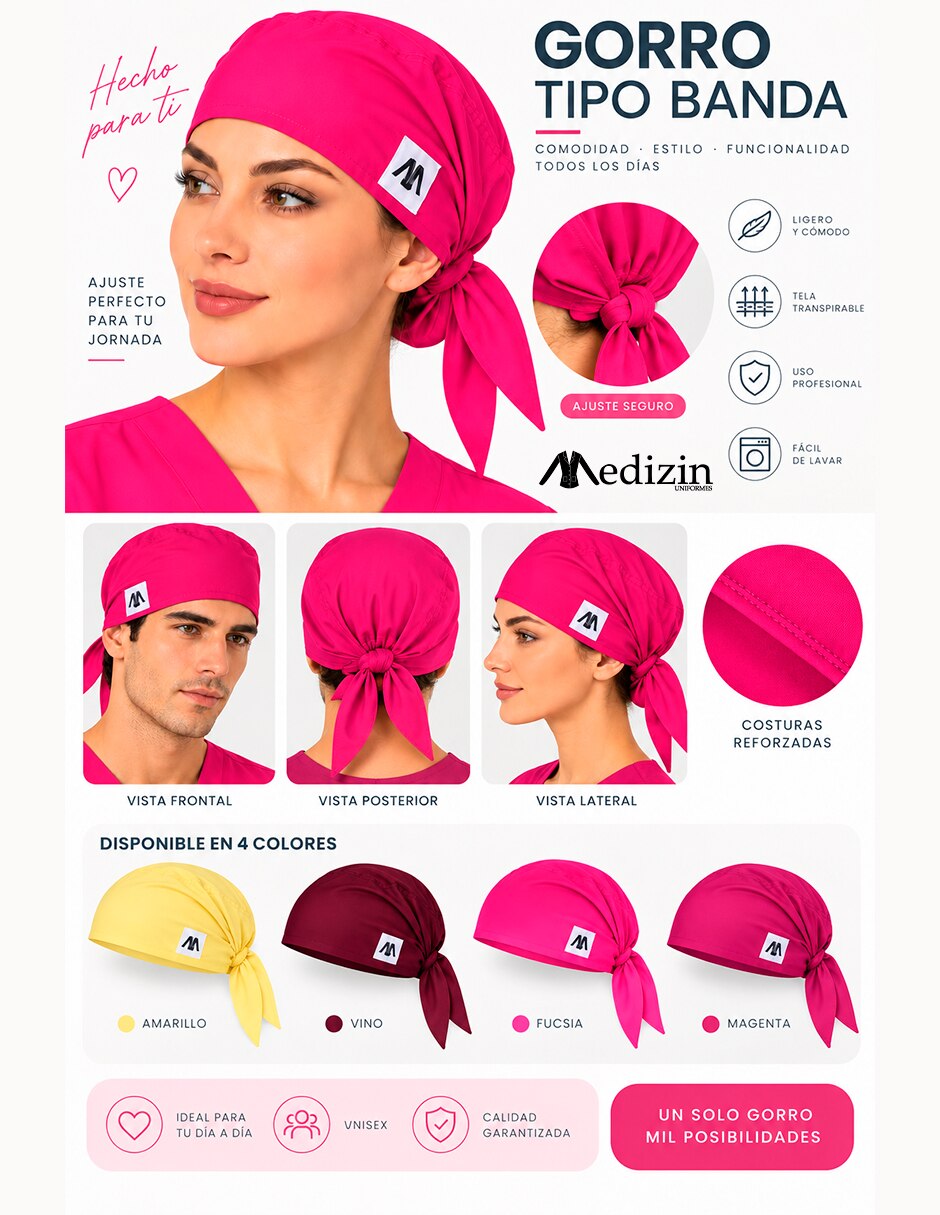 Gorro quirúrgico Hipoalergénico 4 6