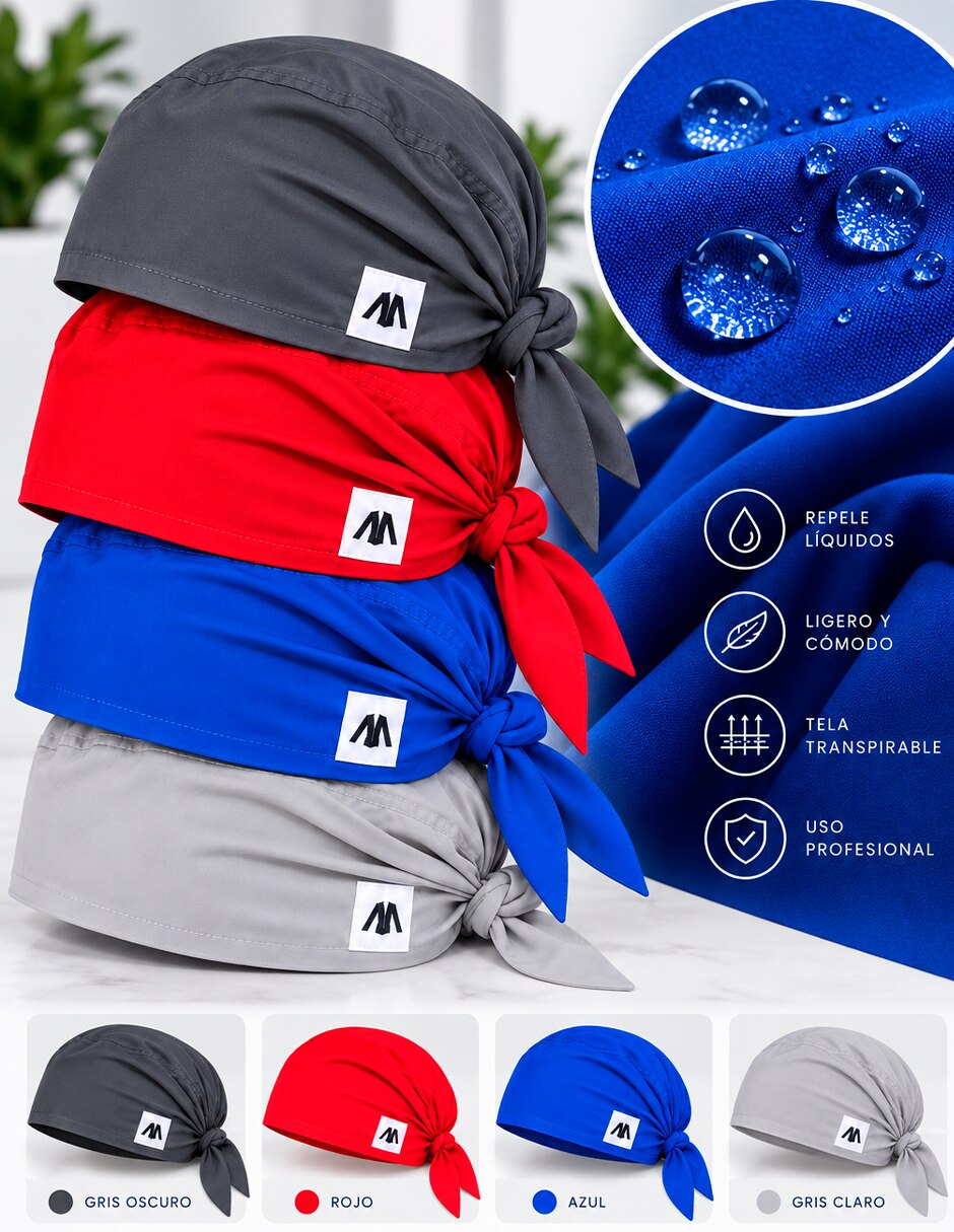 Gorro quirúrgico Hipoalergénico 4 6