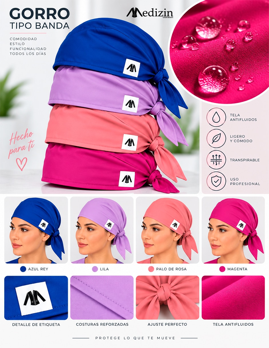 Gorro quirúrgico Hipoalergénico 4 6