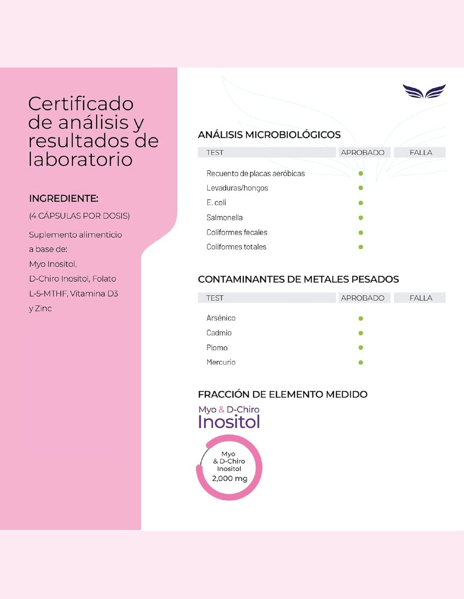 Inositol 40:1 Myo y D-Chiro con Folato Bienestar Hormonal con Myo-inositol D-chiro inositol zinc folato vitamina D3 5