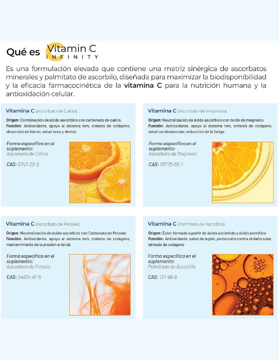 Vitamina C con L-Glutatión zinc y vitamina D3 Antioxidante bioflavonoides cítricos equinácea jengibre curcumina 5