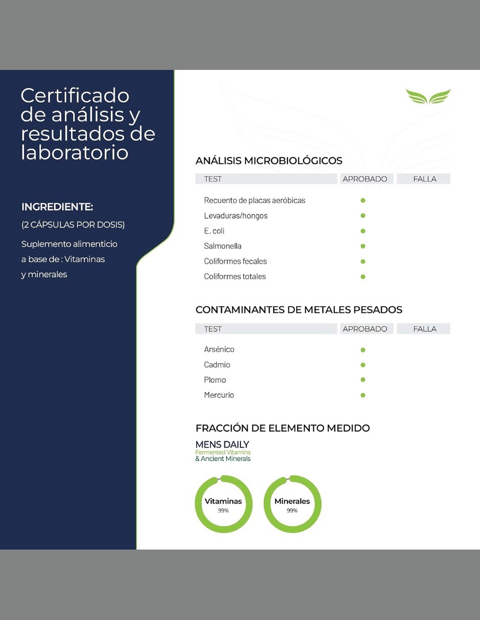 Men's Daily Multivitamínico Hombre con Minerales 1 Energía con vitaminas y minerales 5