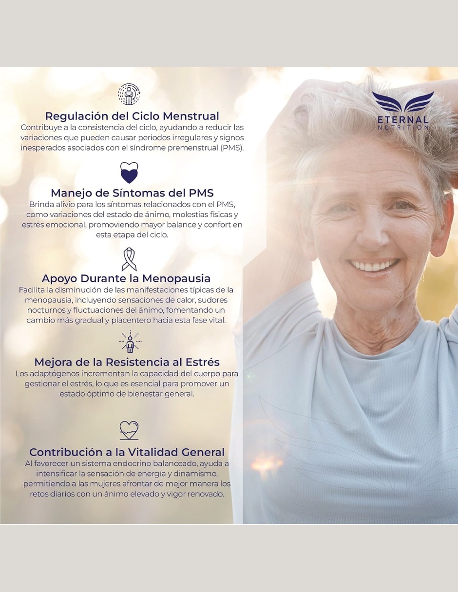 Maca y Adaptógenos para mujer con Shatavari 1 con Maca shatavari schisandra ginseng reishi raíz de regaliz
