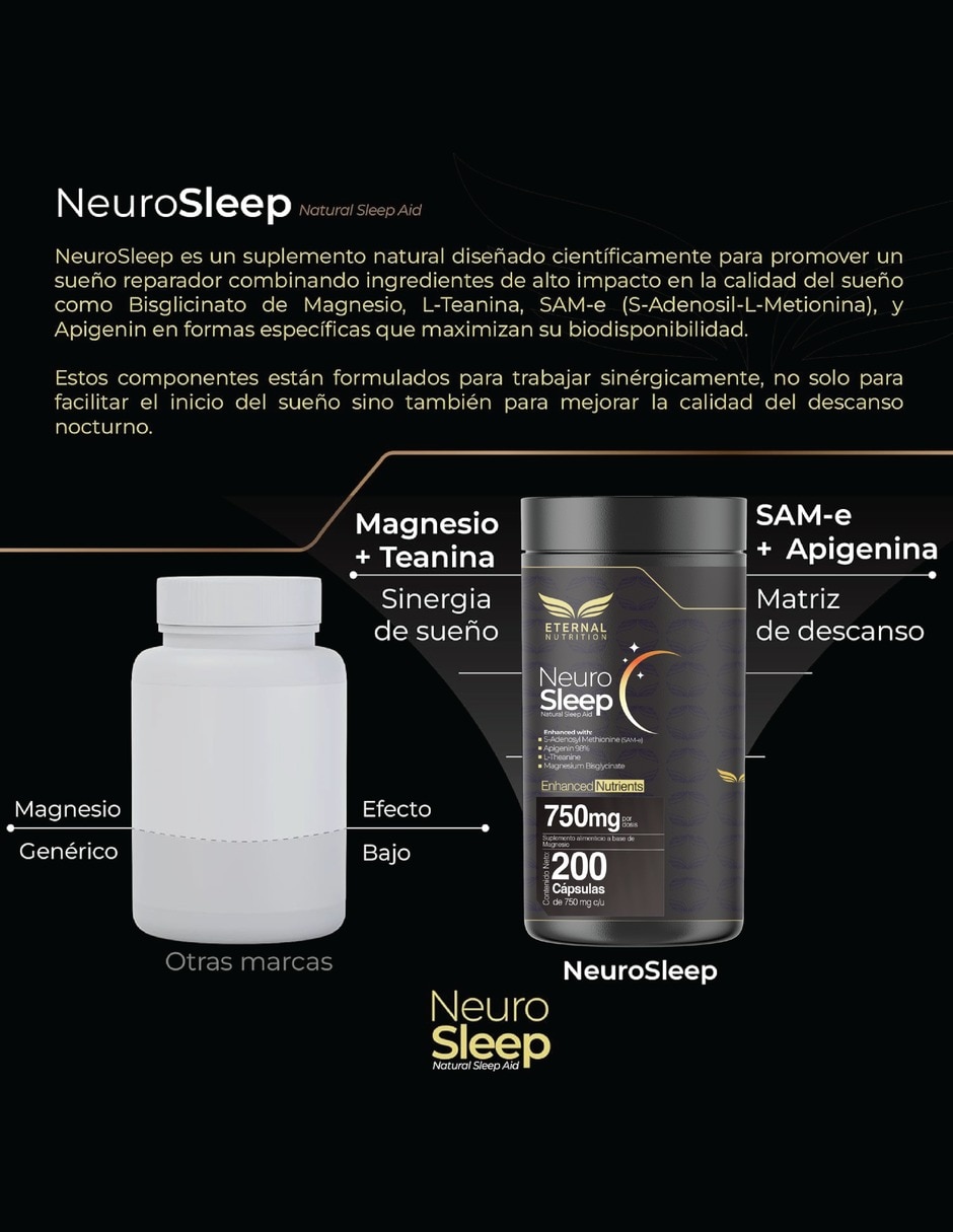 Neuro Sleep Magnesio Complex con Bisglicinato de Magnesio con L-Teanina 6