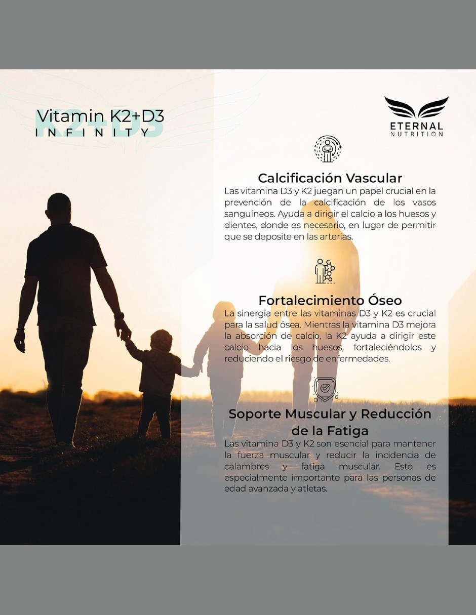 Vitamina D3 + K2 Liposomal con MK7 y MK4 Salud Ósea con vitamina K2 vitamina D3 vitamina E vitamina B6 vitamina B12 folato magnesio MCT lecitina de girasol