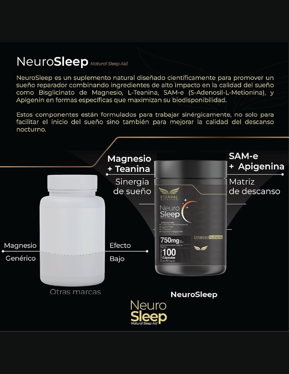 Neuro Sleep Magnesio Complex con Bisglicinato de Magnesio con L-Teanina 6