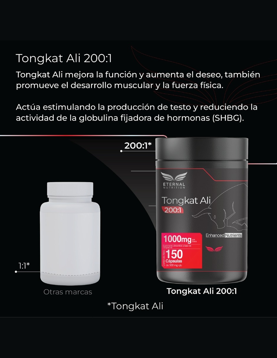 Tongkat Ali 200:1 con Extracto de Eurycoma Longifolia con Tongkat Ali 200:1