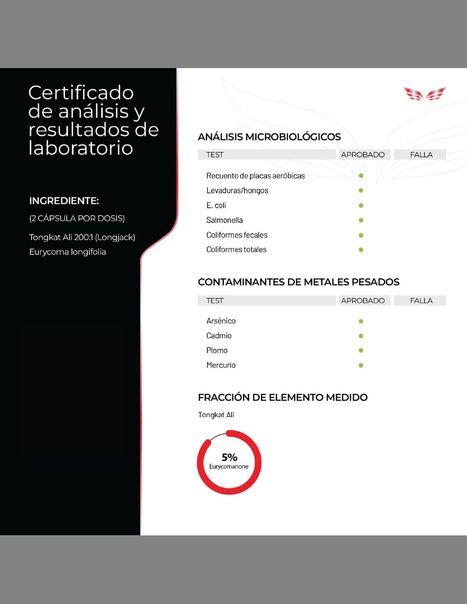 Tongkat Ali 200:1 con Extracto de Eurycoma Longifolia con Tongkat Ali 200:1 5