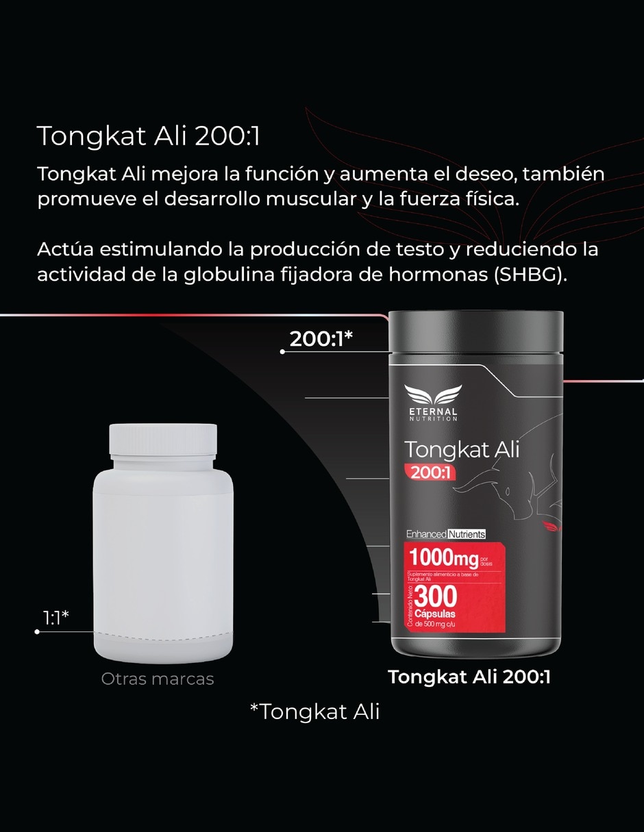 Tongkat Ali 200:1 con Extracto de Eurycoma Longifolia con Tongkat Ali 200:1