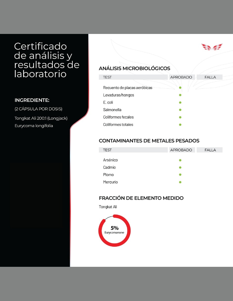 Tongkat Ali 200:1 con Extracto de Eurycoma Longifolia con Tongkat Ali 200:1 5