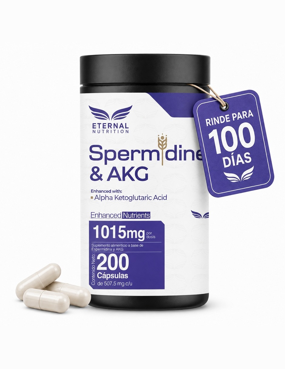 Espermidina 99% Renovación Celular Eternal Nutrition con Espermidina 99% AKG germen de trigo
