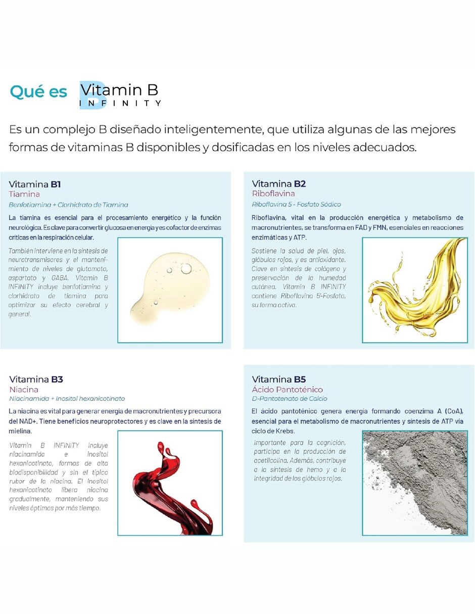 Complejo B Elevado con Vitaminas B1 B2 B3 B5 B6 B7 B9 y B12 vitamina C colina GABA myo-inositol de 150 cápsulas 5