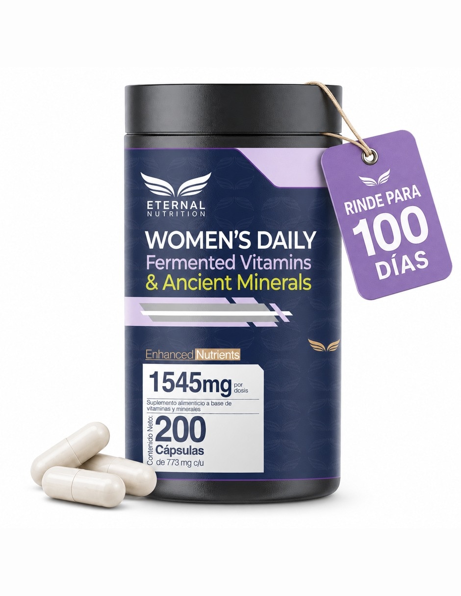 Women's Daily Multivitamínico Mujer con Biotina 1 Eternal Nutrition con Vitaminas y minerales