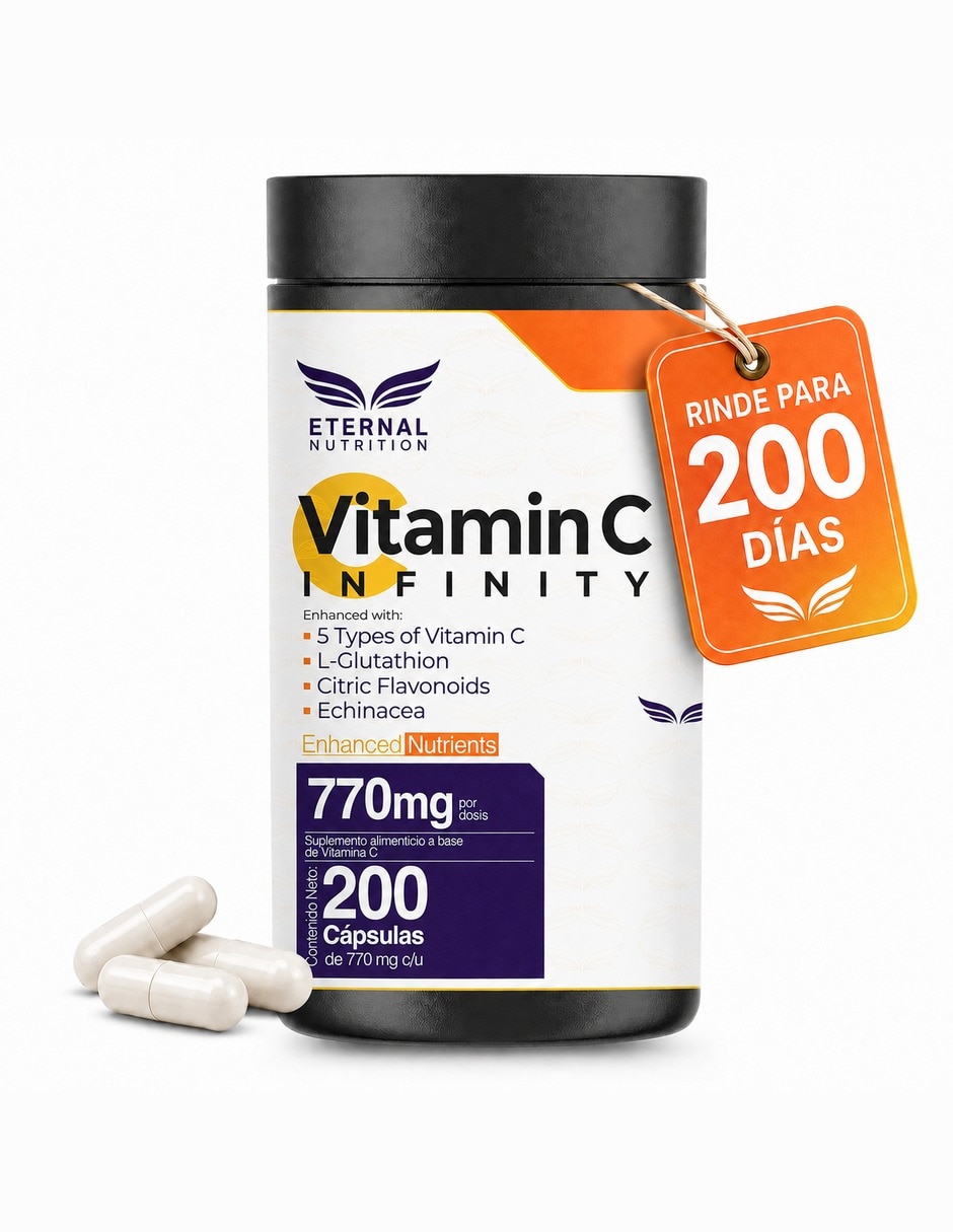 Vitamina C con L-Glutatión Zinc y Vitamina D3 Antioxidante bioflavonoides cítricos equinácea jengibre curcumina