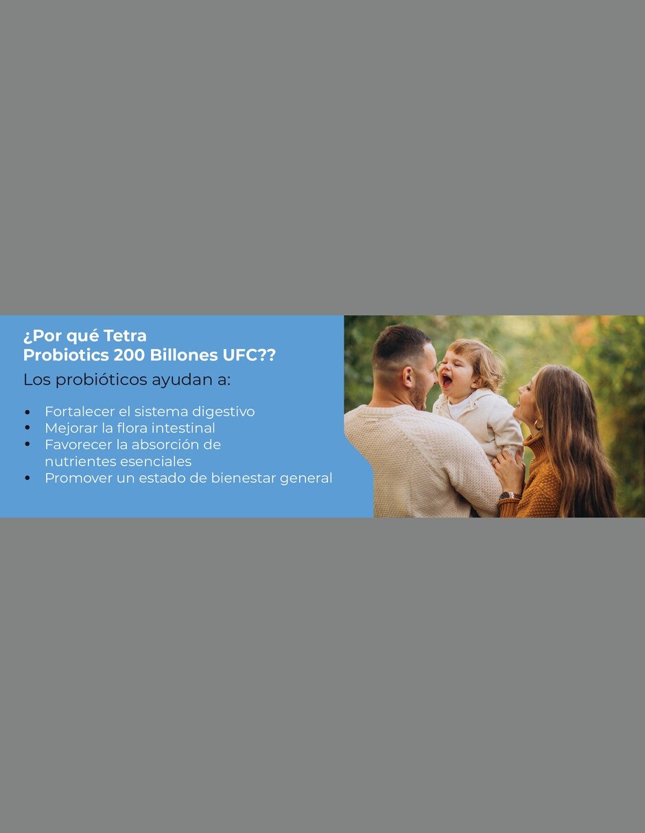 Tetra Probióticos 200 Mil Millones UFC con 18 Cepas 800 mg 100 cápsulas 9